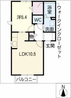 AXIS B棟【1階】の間取り