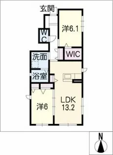 リラフォート【1階】の間取り