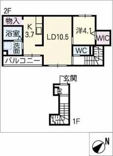 シャルム【2階】の間取り