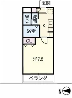 A・city柴田本通【2階】の間取り