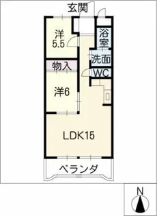 サンパーク庄内通【1階】の間取り