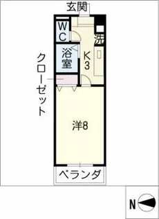ソシア浄心【4階】の間取り
