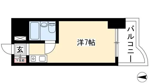 パリーマンション【3階】の間取り