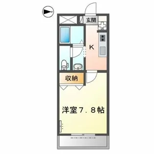 ハイムKYO【1階】の間取り