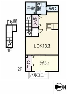 SAKYO6【2階】の間取り