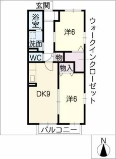 カーサ・イルマーレ【2階】の間取り