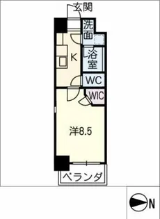 ゼスタレジデンス桜山【5階】の間取り