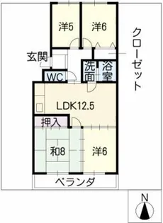 アークヒルズ社が丘【3階】の間取り