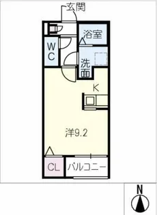 Calm御器所【2階】の間取り