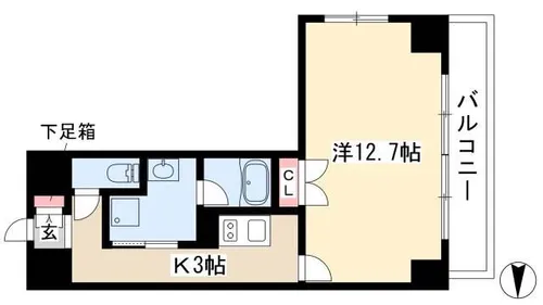 BSレジデンス栄【0605号室】の間取り