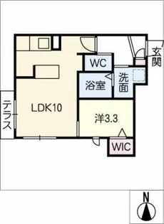 オークレール中村公園【1階】の間取り