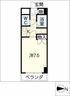 ラフォーレ三愛【5階】の間取り
