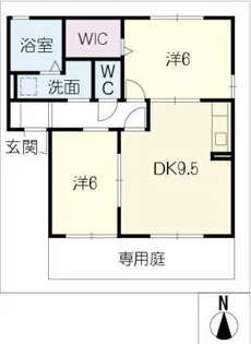 スウィートハイム【1階】の間取り
