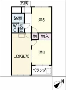ドミール有松【3階】の間取り