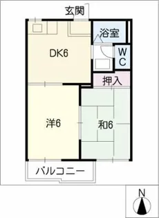 フォーブル虹【1階】の間取り