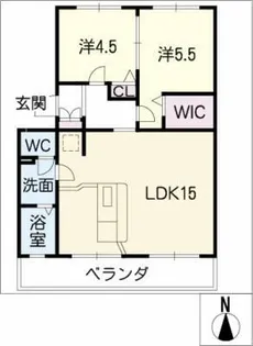 大野コーポ【4階】の間取り