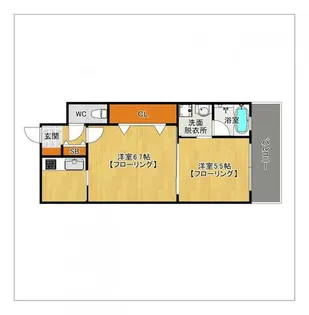 エンクレスト大手門III【9階】の間取り