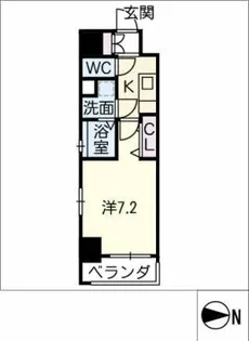 ワールドアイ名古屋城北【11階】の間取り