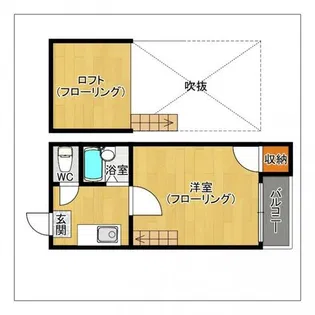 フェリーチェ唐人町【105号室】の間取り