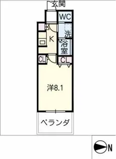La Douceur黒川Ⅱ【11階】の間取り