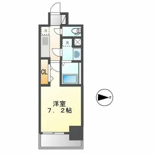 ワールドアイ名古屋城北【13階】の間取り
