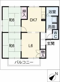 リバーヒルズ【2階】の間取り