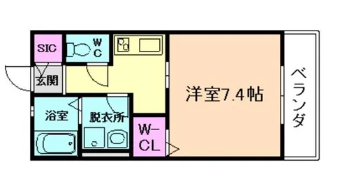 大阪府大阪市淀川区三津屋中1丁目【アパート】の間取り
