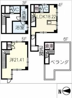 アコテパリジェンヌ【4階】の間取り