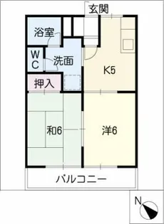 メゾンフジエ【1階】の間取り