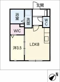 グリーンハイツ3【1階】の間取り