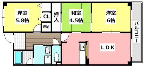 グレース水尾【1階】の間取り