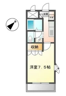 デフィーメゾン【2階】の間取り