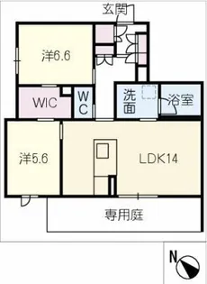 エスティーラ【1階】の間取り
