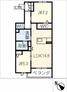 エスティーラ【2階】の間取り