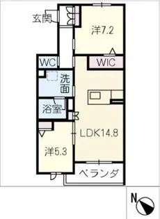 エスティーラ【2階】の間取り