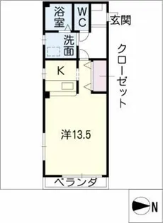 パームタウン ノース【2階】の間取り