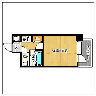 ピュアドーム博多アソシア【2階】の間取り