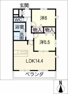 ヘーベルメゾン江向【3階】の間取り