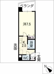 マンションリバーサイド【4階】の間取り