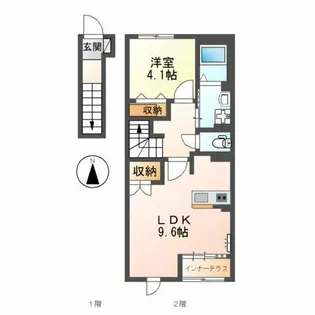 セレーナ広美【2階】の間取り