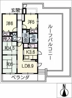 グローリアス有松北 401号室【4階】の間取り
