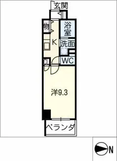 プレーヌ駅前【3階】の間取り