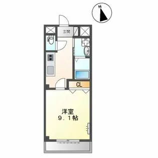 サマセット【1階】の間取り