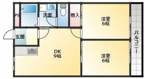 ライゼックス南恵我之荘【1階】の間取り