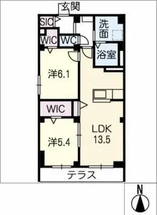 エクセルシオール ナゴヤ【1階】の間取り