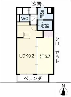 パークウエスト瑞穂【4階】の間取り
