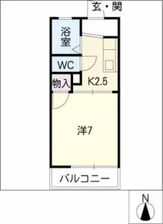 プチメゾン長久手【1階】の間取り
