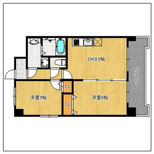 レジデンス20【6階】の間取り