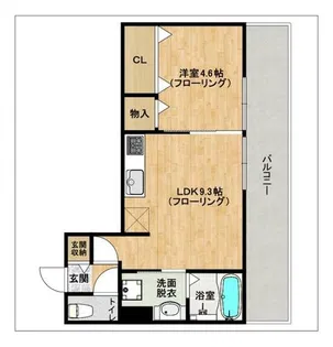 ルフレ香椎駅東【2階】の間取り