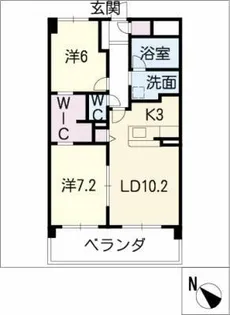 ソレイユ G【7階】の間取り